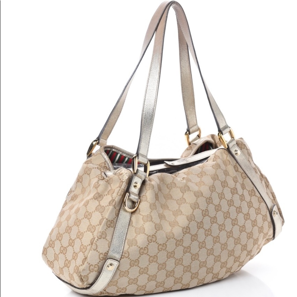 Gucci Abbey shoulder bag in beige & gold
